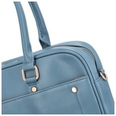 DIANA & CO Stylová dámská koženková pracovní taška Perla, modrá