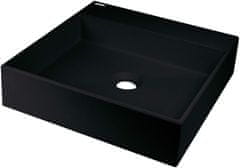 BPS-koupelny Deskové čtvercové umyvadlo Silia 40x40, granit - CQR NU4S