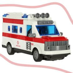 KIK Dětská ambulance na dálkové ovládání světla zvuk 1:30
