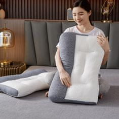 Netscroll Špičkový ergonomický polštář pro pohodlný a kvalitní spánek, který poskytuje optimální podporu krku a zad pro všechny spánkové polohy, probuďte se odpočatí, 1+1 ZDARMA, 1-1ErgonomicPillow
