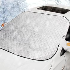 Netscroll Plachta/kryt na čelní sklo: Ochrana před námrazou, sněhem a sluncem s magnety, univerzální velikost, MagneticCarCover