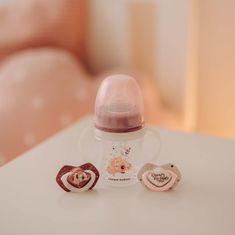 Canpol babies Antikoliková lahev EasyStart se svítícími úchyty SLEEPY KOALA 240ml růžová