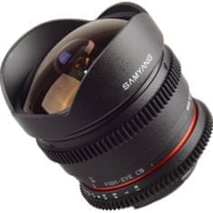 Samyang 8mm T3.8 Fish-eye CS VDSLR pro Nikon