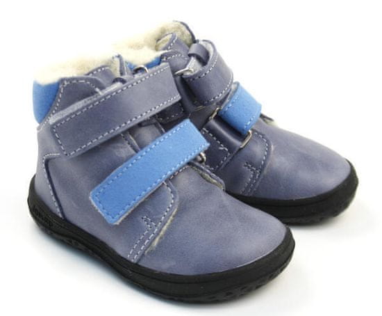 Jonap dětská zimní kotníková kožená obuv B4 MV, NOVINKA, modrá