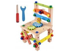 TopKing Montessori stavebnice dřevěná židle 