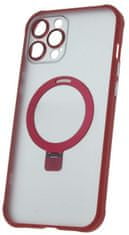 Forever Silikonové TPU pouzdro Mag Ring pro iPhone 12 Pro Max červené (TPUAPIP12PMMRTFORE)