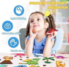Mormark Desková hra pro děti a samolepky pro děti (30ks), Plstěná desková vzdělávací hra | FELTLAND Škola