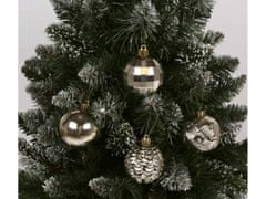 sarcia.eu Zlaté vánoční cetky, sada cetek, ozdoby na vánoční stromeček 6 cm, 16 ks. 1 balik