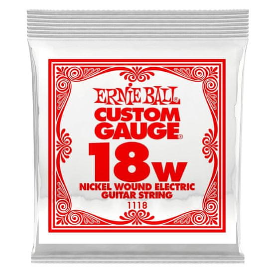 Ernie Ball 1118 .018 WOUND Single String - jednotlivá struna na elektrickou kytaru - 1ks