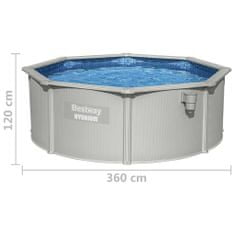 Petromila Bestway Nadzemní bazén s rámem Hydrium kulatý 360 x 120 cm