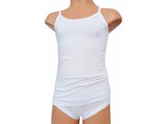 EMY Bimba 124+659 dívčí kalhotky s košilkou Barva: bílá, Velikost: 128