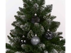 sarcia.eu Antracitové ozdoby na vánoční stromeček, vánoční ozdoby, sada 16 kusů, 6 cm 1 balik