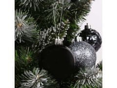 sarcia.eu Antracitové ozdoby na vánoční stromeček, vánoční ozdoby, sada 16 kusů, 6 cm 1 balik