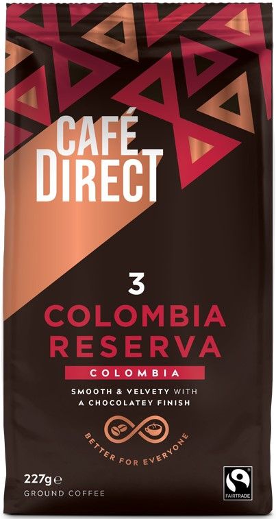 Levně Cafédirect Colombia Reserva SCA 82 mletá káva 227g