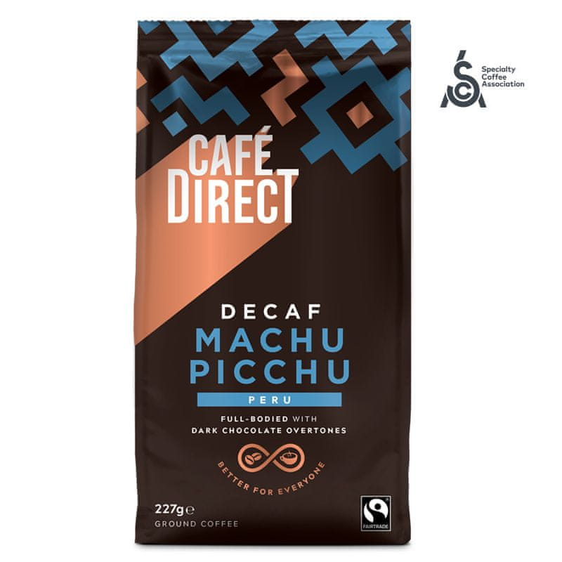 Levně Cafédirect Machu Picchu mletá káva bez kofeinu 227g