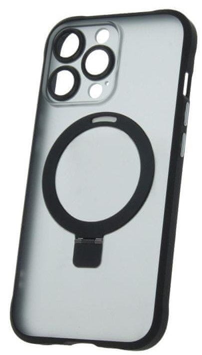 Levně Forever Silikonové TPU pouzdro Mag Ring pro iPhone 13 Pro černé (TPUAPIP13PMRTFOBK)