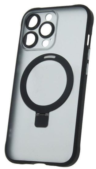 Forever Silikonové TPU pouzdro Mag Ring pro iPhone 14 Pro černé (TPUAPIP14PMRTFOBK)
