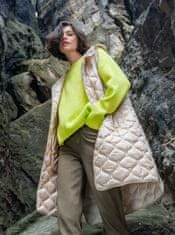 Orsay Béžová dámská dlouhá prošívaná vesta 40