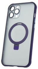 Forever Silikonové TPU pouzdro Mag Ring pro iPhone 13 Pro Max fialová (TPUAPIP13PMMRTFOPU)