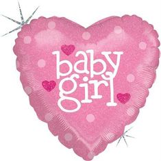 Grabo Nafukovací balónek růžové srdce narození holčičky 46cm -