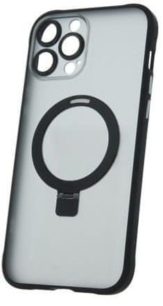 Levně Forever Silikonové TPU pouzdro Mag Ring pro iPhone 13 Pro Max černé (TPUAPIP13PMMRTFOBK)