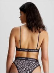 Calvin Klein Černá dámská vzorovaná podprsenka Calvin Klein Underwear XL
