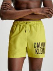 Calvin Klein Žluté pánské plavky Calvin Klein Underwear Intense Power-Medium Drawstring XXL
