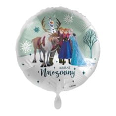 Balón foliový Frozen 2 - Krásné narozeniny - Ledové králoství - 43 cm