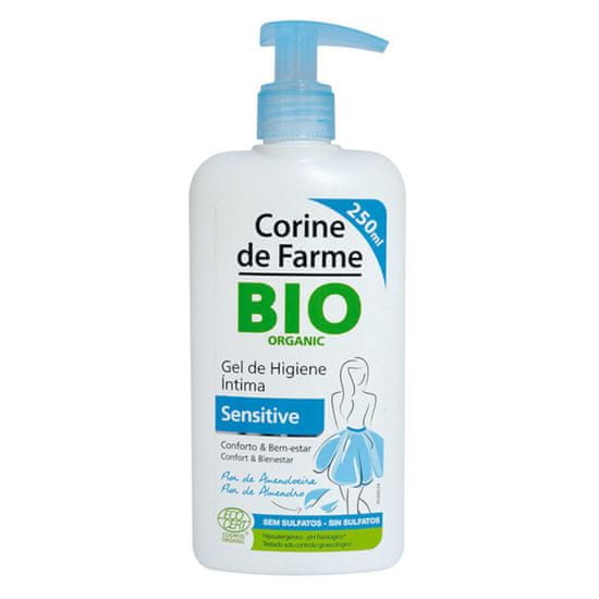 Corine de Farme Intimní gel s pumpičkou Sensitive, 250ml