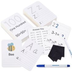 Mamabrum Výukové karty pro výuku psaní - čísla a abeceda