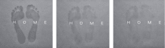 HomeLife Koupelnová absorpční předložka 40 x 60 cm obdélník, šedá 1 ks