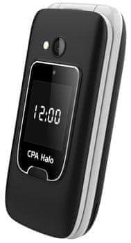 CPA Halo 25 Senior, mobil pre seniorov, veľké tlačidlá, SOS tlačidlo, fotokontakty, nabíjací stojan, veľký displej, veľké písmená VGA fotoaparát SOS funkcie SOS zdieľanie polohy sms správa s aktuálnou polohou služby pre seniorov telefón pre seniorov núdzové zdieľanie polohy FM rádio kalkulačka funkcie jednoduchý telefón pre seniorov LED svietidlo čitateľné tlačidlá prehľadný displej dlhá výdrž batérie véčko konštrukcia v štýle véčka jednoduché funkcie