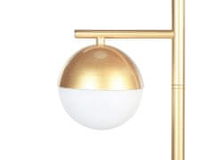 Beliani Kovová stojací lampa se 3 světly zlatá SABINE
