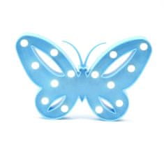 Northix Dekorativní lampa - motýl - modrá 