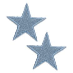 PRYM Nášivka hvězdičky, nažehlovací, světlě modrá