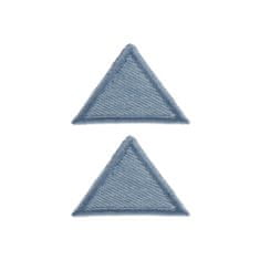 PRYM Nášivka trojúhelníky, malé, nažehlovací, světlě džínová