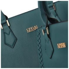 Coveri WORLD Elegantní koženkové kabelky do ruky Brunela, modrá
