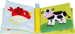 Goki Bavlněná šustící knížka s pískátkem Zvířátka