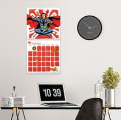 CurePink Oficiální nástěnný kalendář Marvel: Classics Comics Icons 2024 - s plakátem (SQ 30 x 30|60 cm)