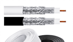 sapro Koaxiální kabel RG-6U/32FD 10m PVC 6,5 mm manžeta