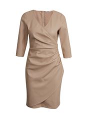 Orsay Béžové dámské koženkové šaty 34
