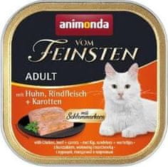 Animonda V.Feinsten CORE kuřecí, hovězí maso + mrkev pro kočky 100g
