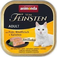 Animonda V.Feinsten CORE krůta, hovězí maso + mrkev pro kočky 100g
