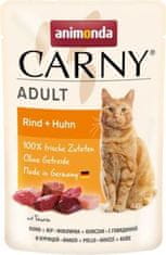 Animonda Carny Adult 85 g hovězí + kuřecí, kapsička pro kočky