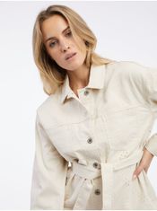 Orsay Béžová dámská vzorovaná džínová bunda 34