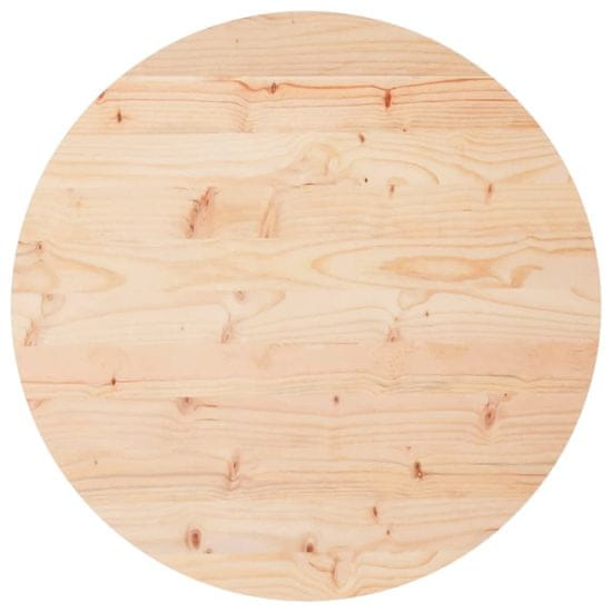 Vidaxl Stolní deska kulatá Ø 60 x 3 cm masivní borové dřevo