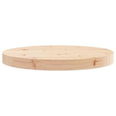 Vidaxl Stolní deska kulatá Ø 40 x 3 cm masivní borové dřevo