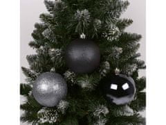 sarcia.eu Antracitové ozdoby na vánoční stromeček, sada velkých ozdob, ozdoby na vánoční stromeček 10 cm, 3 ks. 1 balik