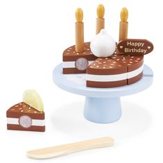 Mamabrum Dřevěný narozeninový dort k rozkrojení