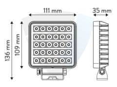 TT Technology Pracovní LED světlo s vypínačem, 30 OSRAM LED diod (typ TT.13308-W)